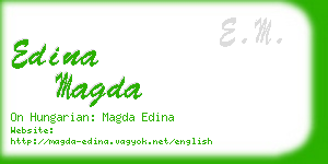 edina magda business card